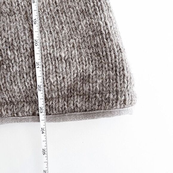 RARE Laundromat Men's Sweater Jacket Hooded Wool Fair Isle Pattern Gray Size M - Picture 7 of 7